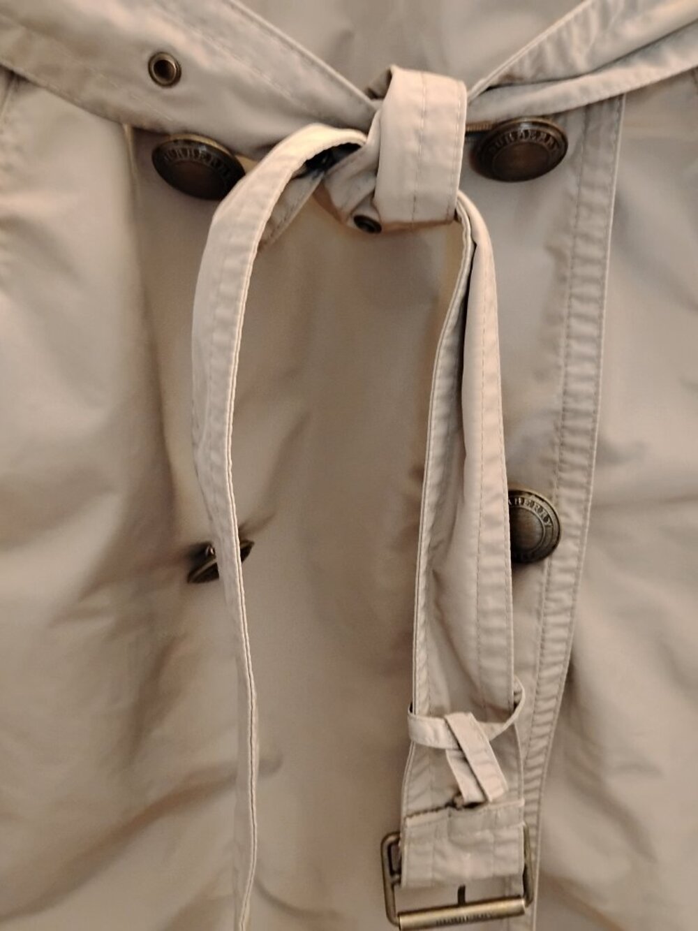 Burberry Brit Hooded Trench Coat 🧥 Nova Check Khaki - Picture 8 of 16